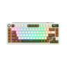 Механична клавиатура Royal Kludge – RK L75, безжична, Cream, RGB, Green