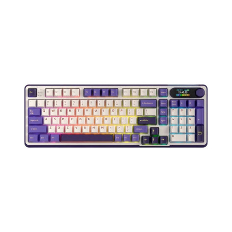 Механична клавиатура Royal Kludge – RK-S98, безжична, Chartreuse, RGB, Blackberry