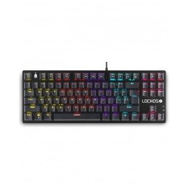 Механична клавиатура Spartan Gear - Lochos 2 TKL, Red, LED, черна