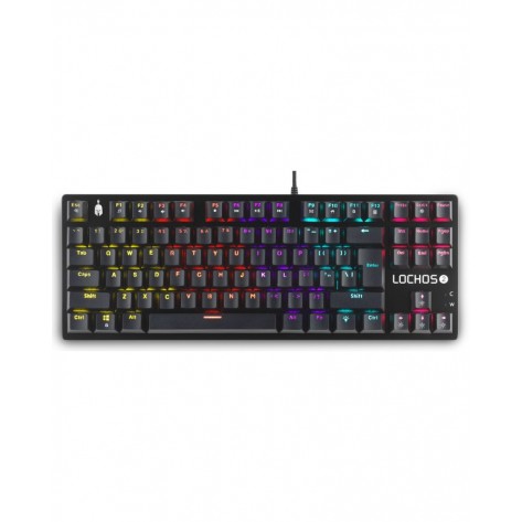 Механична клавиатура Spartan Gear - Lochos 2 TKL, Red, LED, черна