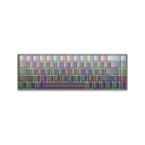 Механична клавиатура White Shark - Nunchaku, Red Switches, RGB, сива