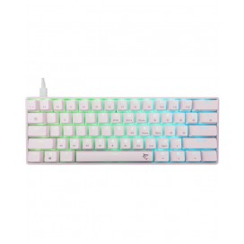 Механична клавиатура White Shark - Shinobi 2, Blue Switch, RGB, бяла Механична клавиатура White Shark - Shinobi 2, Blue Switch, RGB, бяла