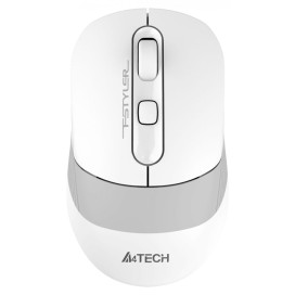  Мишка A4Tech - Fstyler FB10CS, оптична, безжична, бяла/сива