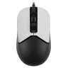 Мишка A4Tech - FSTYLER FM12S Panda, оптична, бяла/черна