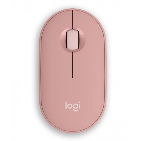 Мишка Logitech - Pebble Mouse 2 M350s, оптична, безжична, Rose