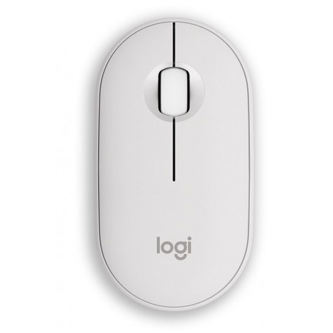 Мишка Logitech - Pebble Mouse 2 M350s, оптична, безжична, White