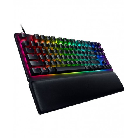 Механична клавиатура Razer - Huntsman V2 Tenkeyless, Purple, RGB, черна