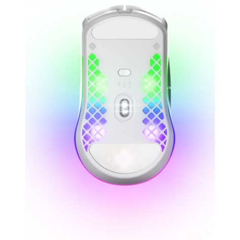  Гейминг мишка SteelSeries - Aerox 3 2022, оптична, безжична, бяла