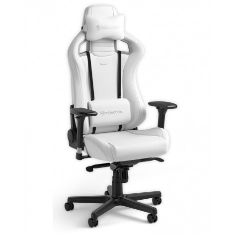 Гейминг стол noblechairs - EPIC White Edition, бял/черен