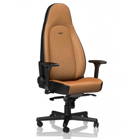 Гейминг стол noblechairs - ICON, естествена кожа, cognac/black