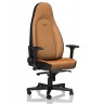 Гейминг стол noblechairs - ICON, естествена кожа, cognac/black