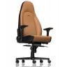 Гейминг стол noblechairs - ICON, естествена кожа, cognac/black