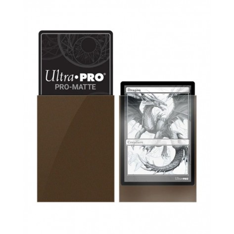 Протектори за карти Ultra Pro - PRO-Matte Standard Size, Brown (50 бр.)
