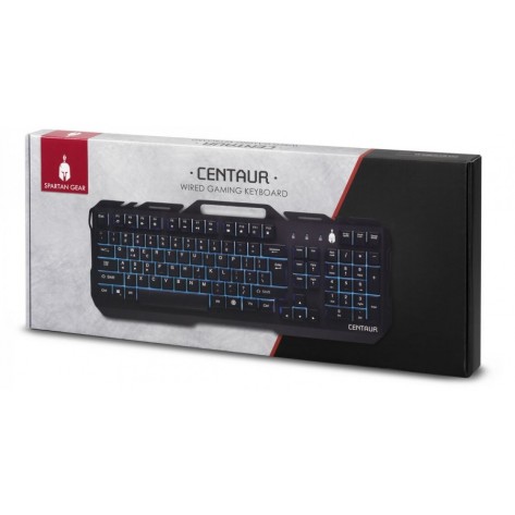 Гейминг клавиатура Spartan Gear - Centaur, RGB, черна