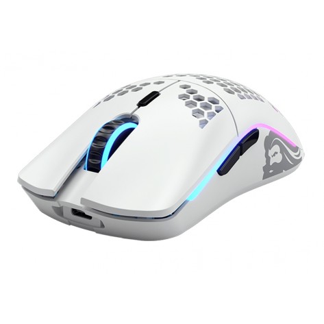Гейминг мишка Glorious - Model O Wireless, оптична, безжична, Matte white