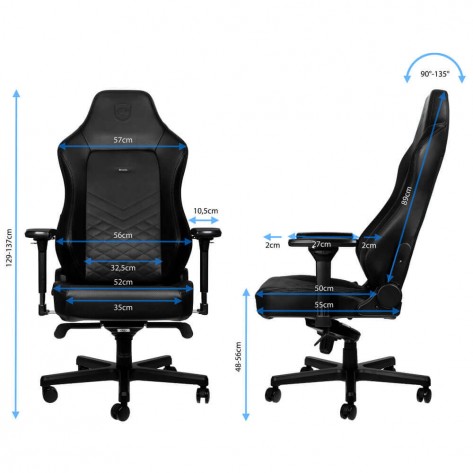 Гейминг стол noblechairs - HERO, черен