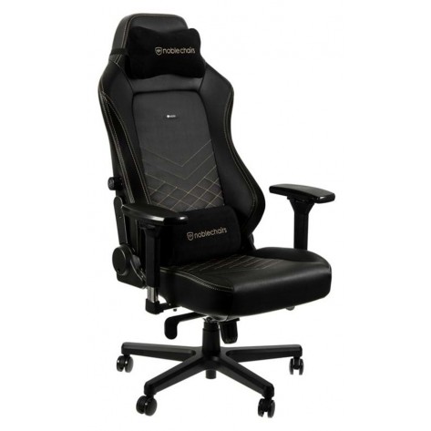 Гейминг стол noblechairs - HERO, черен/златист