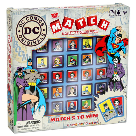 Игра с карти и кубчета Top Trumps Match - DC Comics
