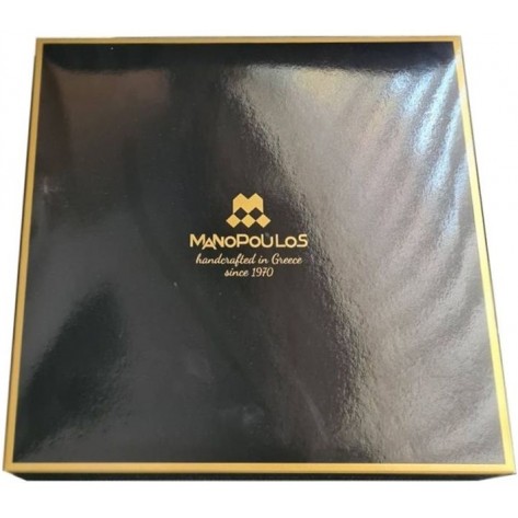 Луксозен ръчно изработен шах Manopoulos, 20 х 20 cm, бордо