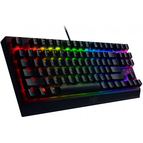 Механична клавиатура Razer - BlackWidow V3 Tenkeyless, Yellow, RGB, черна