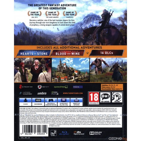 Игра The Witcher 3: Wild Hunt GOTY Edition за PlayStation 4