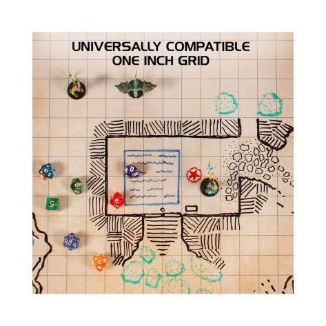 Аксесоар за ролеви игри Enhance - RPG Grid Mat Campaign Kit (91.5 x 61 cm)