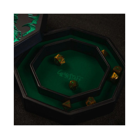 Арена за зарове GlassStaff - CritStones Dice Arena, зелена
