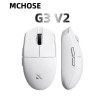 Безжична геймърска мишка MCHOSE – G3 V2, 12000 DPI, Omron Mechanical, бяла