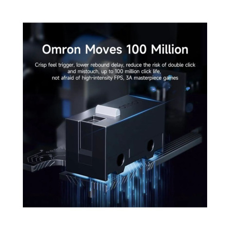 Безжична геймърска мишка MCHOSE – G3 V2, 12000 DPI, Omron Mechanical, бяла