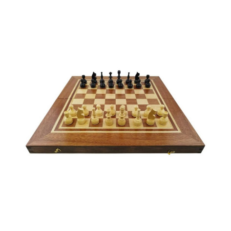 Дървени фигури за шах Oreshak Handmade - Бук и габър, 60 mm