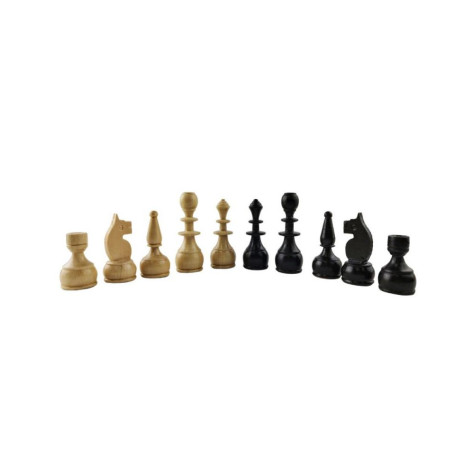 Дървени фигури за шах Oreshak Handmade - Бук и габър, 90 mm