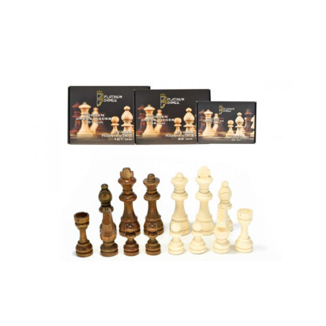 Дървени фигури за шах Platinum - 8.9 cm