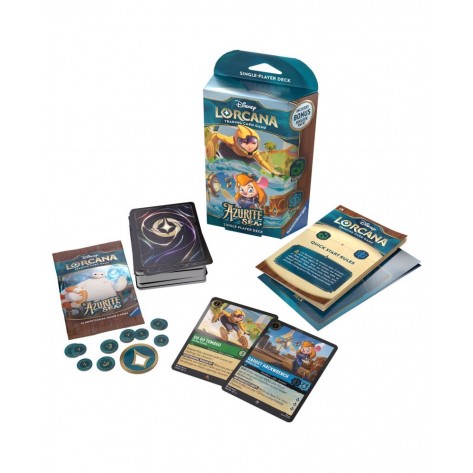 Disney Lorcana TCG: Azurite Sea Starter Deck - Go Go Tomago & Gadget Hackwrench