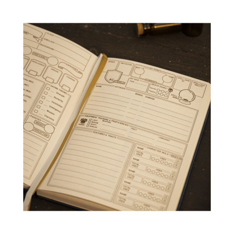 Дневник GlassStaff - DnD 5e Player Journal, черен