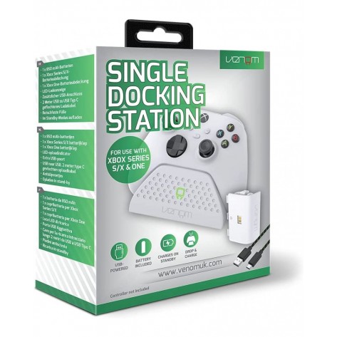 Докинг зарядна станция Venom - за Xbox One/Series X/S, бяла