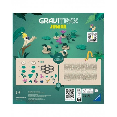 Допълнение за логическа игра Ravensburger GraviTrax Junior - Джунгла
