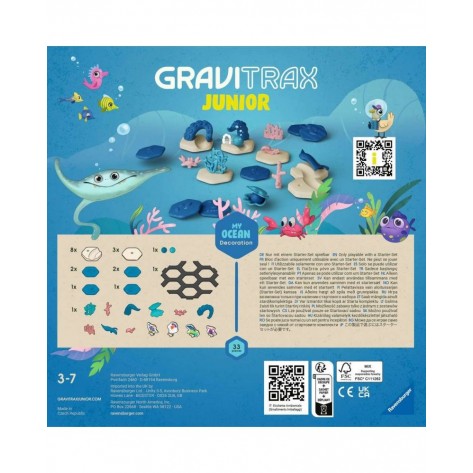 Допълнение за логическа игра Ravensburger GraviTrax Junior - Океан