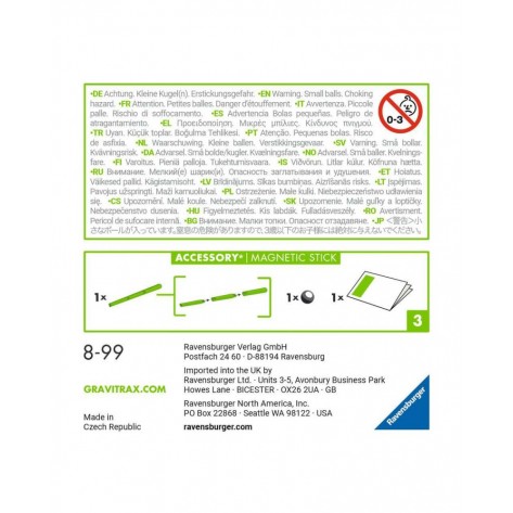 Допълнение за логическа игра Ravensburger GraviTrax Magnetic Stick