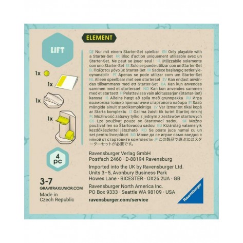 Допълнение за логическа игра  Ravensburger GraviTrax Junior Element Lift