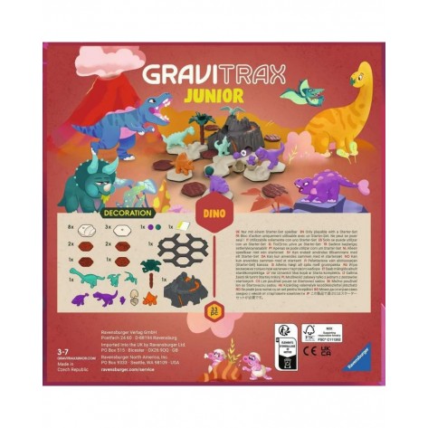Допълнение за логическа игра Ravensburger GraviTrax Junior Dino