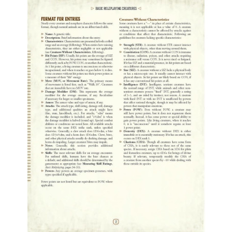 Допълнение за ролева игра Basic Roleplaying: Creatures