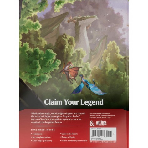 Допълнение за ролева игра Dungeons & Dragons RPG Forgotten Realms: Heroes of Faerun - Player Expansion