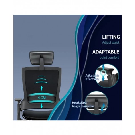 Ергономичен стол Antares - MELLET, сив