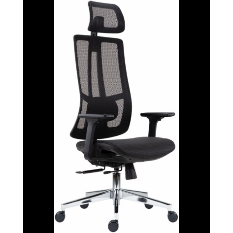 Ергономичен стол Antares - Ruben Mesh, черен