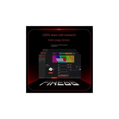 Геймърска клавиатура Madlions – FIRE 68, RGB, 8K, бял