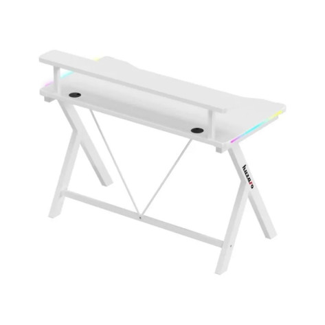 Гейминг бюро Huzaro – Hero 1.9 RGB, 120 x 60 cm, бяло