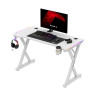 Гейминг бюро Huzaro – Hero 2.3 RGB, 120 x 60 cm, бял
