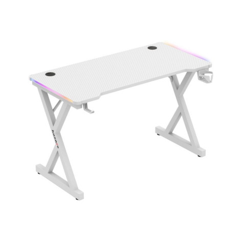 Гейминг бюро Huzaro – Hero 2.3 RGB, 120 x 60 cm, бял