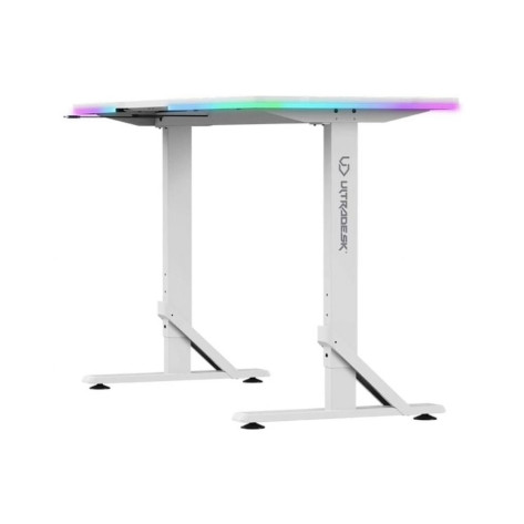 Гейминг бюро Ultradesk – Iron, 132,5 x 60,5 cm, бяло