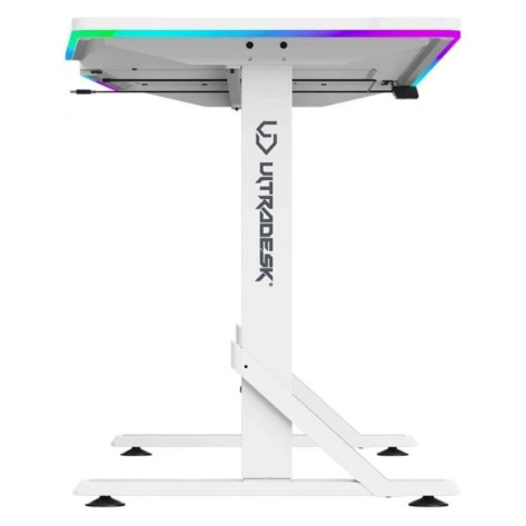 Гейминг бюро Ultradesk – Iron, 132,5 x 60,5 cm, бяло